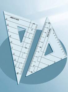 9 Pieces/Set Of School Supplies Including A Compass, Ruler, And Mathematical Drawing Tools, Suitable For Students.