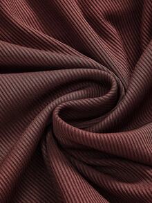 SHEIN Maternity Solid Color Round Neck Fitted Casual Long Sleeve T-Shirt