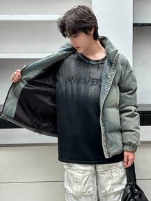 DAZY 青少年男童秋季棉服外套 - 藍色 - 查看 3