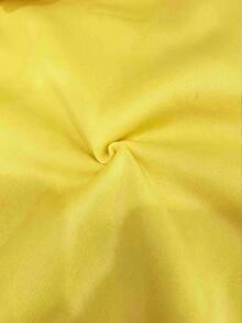 Resyla Maglione comodo da donna con girocollo, maniche lunghe e motivo ricamato a lettere - Giallo - Visualizzare 6