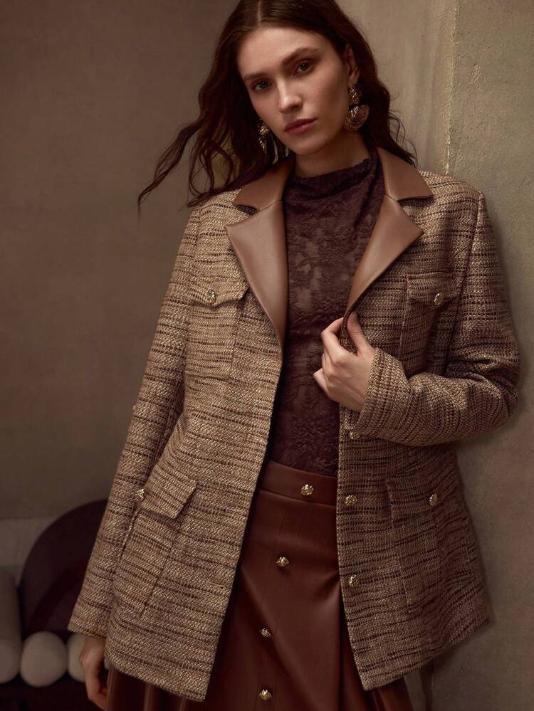 BELTED BUTTON UP JACKET