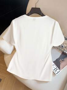 GlowEve CURVE Áo thun tay ngắn in họa tiết mùa hè cỡ lớn dành cho nữ - Nhiều màu - Xem 2