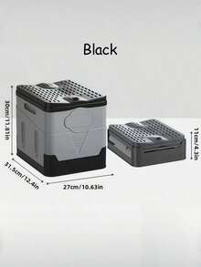 SHEIN 1个便携式车载折叠马桶，露营应急必备品，车载旅行应急户外移动马桶 - 彩色 - 查看 18