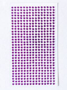 SHEIN 1 件套水钻什锦贴纸套装，闪亮 DIY 工艺贴纸，适用于剪贴簿、日记本、拼贴画、卡片制作、手机壳装饰、笔记本电脑、水瓶、规划师、礼品包装 - 用于美学项目的自粘宝石 - 白色 - 查看 25