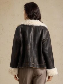 Briarwyn Áo khoác dày cổ điển dành cho nữ mùa thu/đông - màu nâu - Xem 2