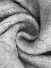 SHEIN Tween Girl Casual Street Style Ruched U-Neck Long Sleeve Ribbed Knit Fitted T-Shirt And Pleated Wide Leg Sweatpants Set, Suitable For Home, Outdoor, School, Grey Fall Winter