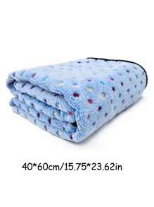 The Blanket Is Super Soft With A Cute Polka Dot Pattern, Made Of Flannel, Suitable For Small Dogs And Cats.