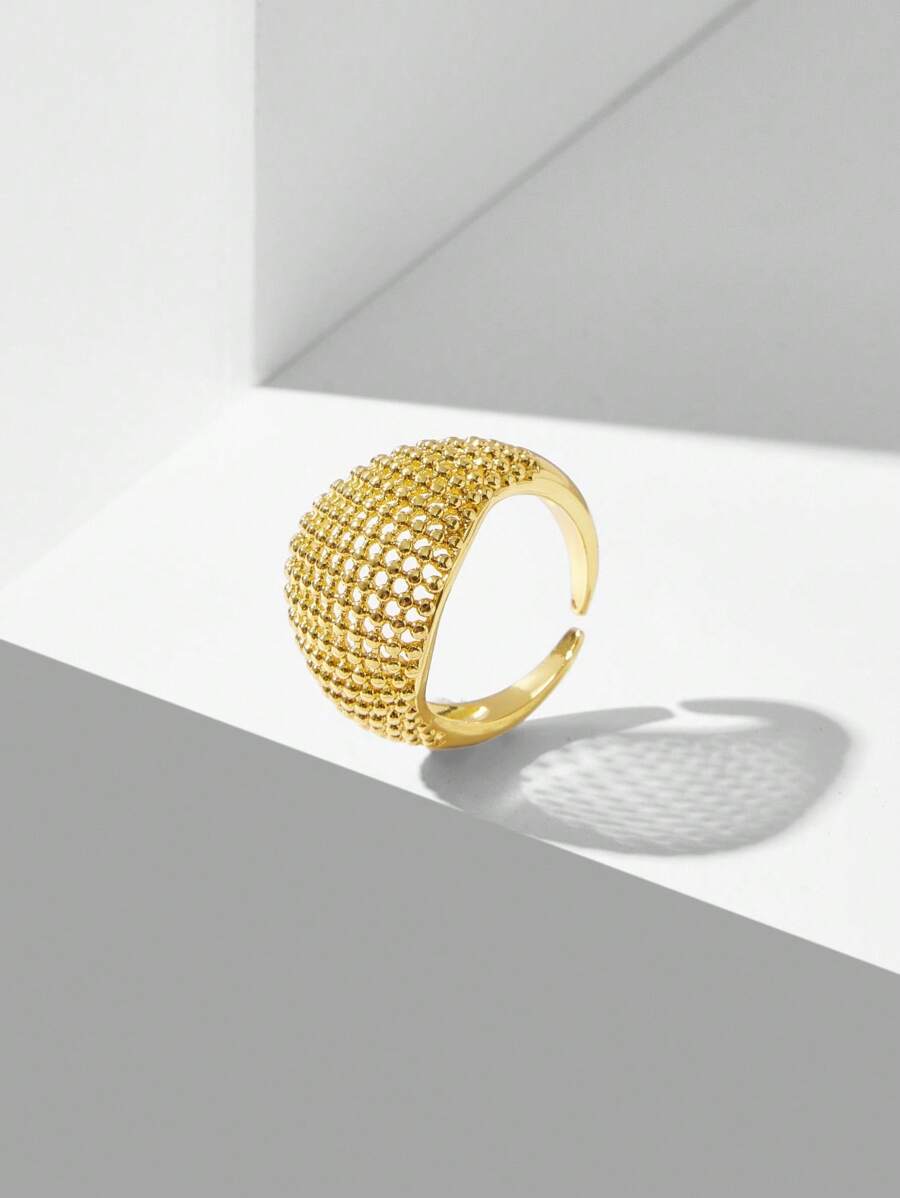 MOTF PREMIUM NHẪN ĐƠN MẠ VÀNG 18K ĐỘC ĐÁO - Vàng - Xem 1