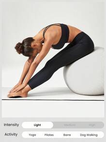 GLOWMODE Leggings esenciales de tiro bajo de 24" FeatherFit™ - Negro - Ver 5