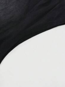 ROMWE MEN Casual Men's Street American Appaloosa Patchwork Top - Black - View 3