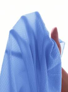 SHEIN Essnce Women's Short Sleeve Top & Elastic Waist Shorts Set, 2pcs - Blue - View 6