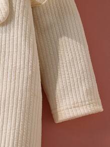 SHEIN Baby Girl Spring Rabbit Print Long Sleeve Jumpsuit Fall Winter - Apricot - View 7