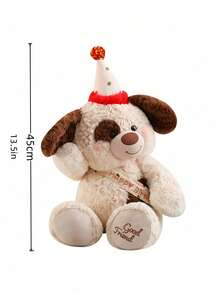 POKOJA LAND 1 件毛绒柔软可爱熊娃娃填充动物玩具派对生日帽毛绒泰迪熊礼物圣诞节情人节装饰生日派对礼品庆祝用品节日季节时尚现在 - 彩色 - 查看 7