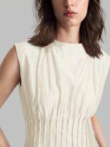 Ontre 2025新款优雅纯色束腰长裙女士连衣裙，优雅连衣裙，外套，商务休闲连衣裙，度假海滩派对连衣裙，教师装，休闲连衣裙，节日连衣裙