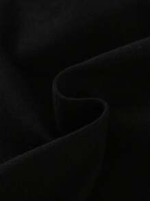 幼儿男童圆领“MAMA'S BOY”字母印花图案T恤，春夏，节日，情人节，中国新年 - 黑色 - 查看 4