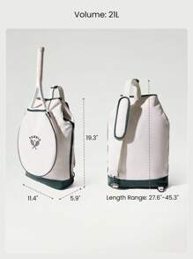 GLOWMODE 21L Adjustable Detachable Strap Bag Tennis Golf