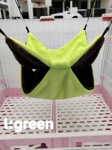 Guinea Pigs Beds 3-Layer Suspending Bed Plush Hamster Hammock Pillow For Winter Comfort Washable Chinchilla Accessory