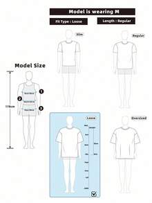 PAVTROS 男士休闲插肩袖T恤，背面饰有字母图案，夏季 - 深灰色 - 查看 8