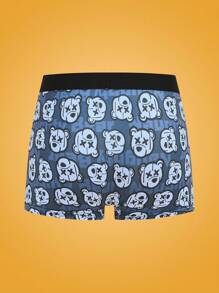 NotGurli 4pcs/Set Cartoon Bear Print Casual Boxers For Men