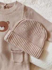 Vintaside Kids Infant Boys' Cute Bear Pocket Long Sleeve Jumpsuit Fall Winter - Brown - View 6