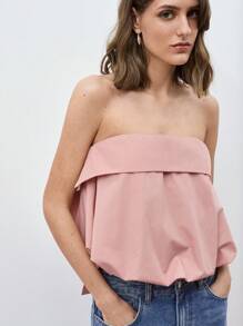 Maija 女士简约纯色休闲衬衫上衣，日常穿着，节日