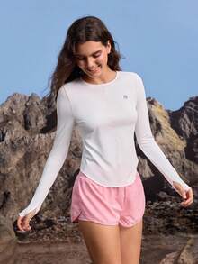 In My Nature Fashionable Casual Versatile Women Outdoor Long Sleeve Tees - Multicolor - View 4