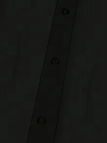 EMERY ROSE 大码休闲黑色泡泡袖衬衫，夏季，适合复活节、波西米亚风、文艺复兴博览会、婚礼嘉宾、母亲节、简约时尚度假