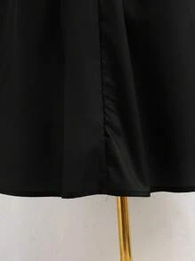 Tween Girls Casual Inspired Long Cardigan Dress - Black - View 7