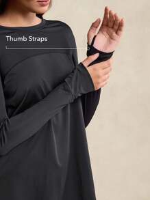 OutZeal SunProof UPF50+ Cooling Sun Protection Long Sleeve Tee Women With Watch Window