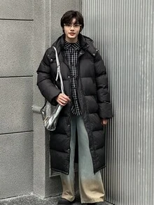 DAZY Youth (Boys) Padded Coat, Fall - Black - View 7