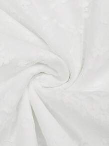 Sweetra 不对称荷叶边蕾丝美人鱼下摆甜美纯色半身裙