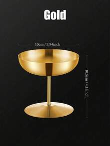 A Stainless Steel Dessert Cup With Large Capacity Ice Cream, Afternoon Tea, Coffee Bar Cocktail Goblet