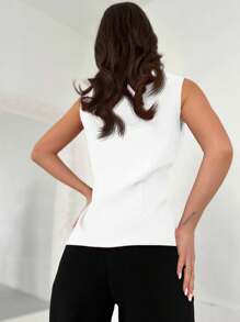 Firerie Áo khoác nhẹ họa tiết trái tim kim loại thanh lịch dành cho nữ, hàng mới về mùa xuân/hè - trắng - Xem 2