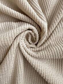 LanaWest 前扣贴袋短款夹克，女士春/秋休闲纽扣、口袋落肩领常规版型杏色纯色女士夹克，休闲日常穿着 - 杏色 - 查看 3