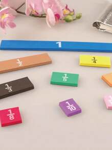 1 件磁性分数立方体磁性分数问题演示器三年级和四年级数学分数块分数问题加减演示器教学辅助学校用品返校