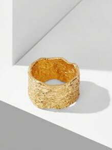 MOTF PREMIUM NHẪN CHUNKY MẠ VÀNG 18K KHÔNG ĐỐI XỨNG - Vàng - Xem 5