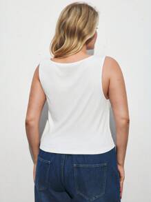 Maija ملابس علوية أبيض كاجوال صيفي للسيدات البدينات، بتصميم أنيق وأنيق على الطراز البوهيمي، مناسب للشاطئ والعطلات الصيفية، ملائم للارتداء في المكتب والخروج والعمل والتخرج والعطلات الأوروبية والعمل في هاواي - أبيض - مشاهدة 3