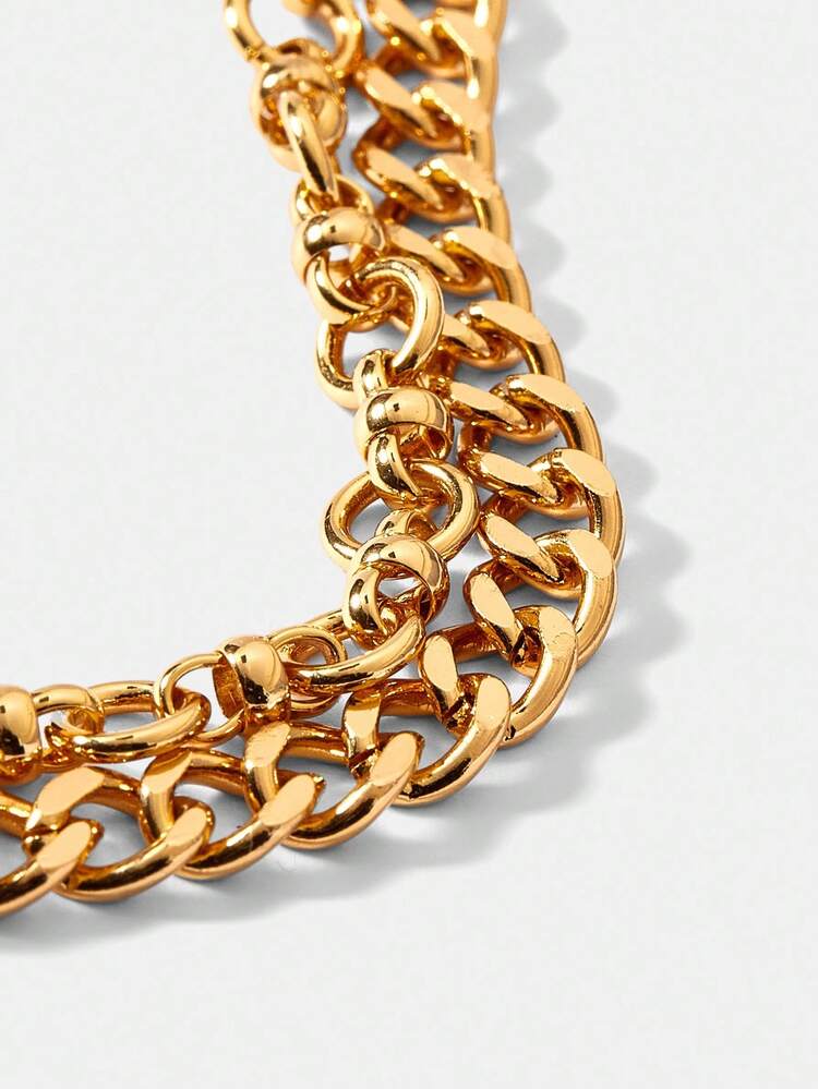 18K GOLD PLATED DOUBLE LAYER BRACELET