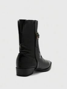 CUCCOO BIZCHIC Women's Mid-Calf Elegant Commuter Boots - Black - View 8