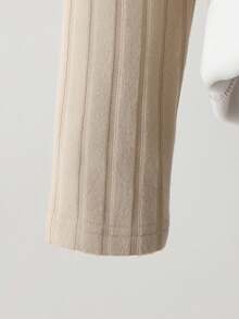 2pcs/Set Tween Girls Casual Versatile Commuting Sports Comfortable Thermal Lined Turtleneck Black & Beige Base Layer Long Sleeve Top Fall Winter