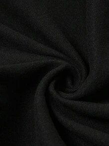 Comfylo Conjunto de traje de lana negro para mujer talla grande, para trabajo/oficina, disfraz de Halloween, elegante para fiesta en otoño/invierno - Negro - Ver 8