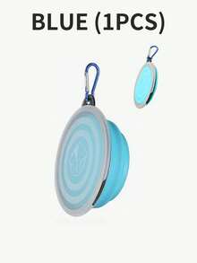 2pcs Portable Collapsible Dog Bowls With Lids - Travel-Friendly Food And Water Bowls With Lids