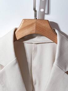 Franclia Conjunto de traje sin mangas con solapa para mujer - Albaricoque - Ver 5