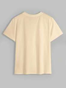 SHEIN 笑脸印花女士圆领短袖休闲百搭T恤