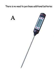 Digital Meat Thermometer For Cooking Food, Kitchen, BBQ, With Probe For Water, Milk, Oil, Liquid, Oven Temperature Measurement, For Large Restaurant Kitchen, Digital Temperature Sensor Instrument