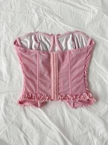 Soleia Große Größen Batik-Spitze Bluse mit Fischgrät-Muster - Verschiedenfarbig - Übersicht 3