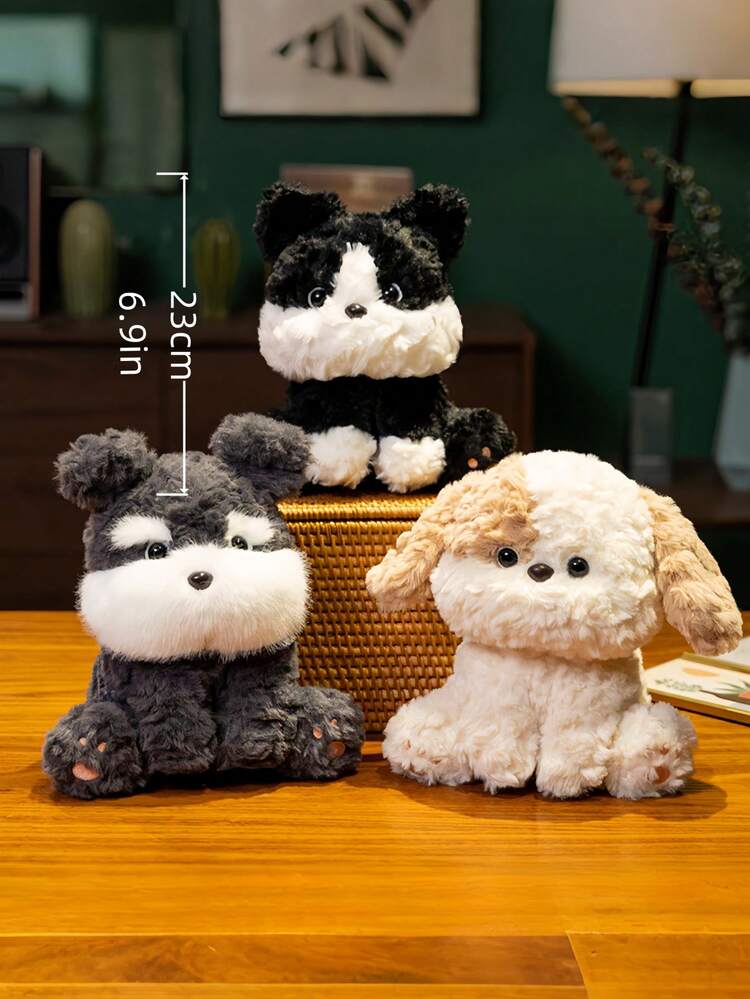 POKOJA LAND 1pc Plush Soft Stuffed Animal Doll Cute Puppy Dog Toy Figure Decor Gift For Women Girls Birthday Christmas Valentine Home Room Decorations Kawaii Pet Lover Present Party Favors Cartoon Animal Stuffed Toy - Multicolor - View 13