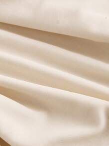 SHEIN MOD Women's Apricot Color Mesh Ruffle Floral Print Dress, Summer Halter Neck Dress,Graduation Dresses - Apricot - View 4