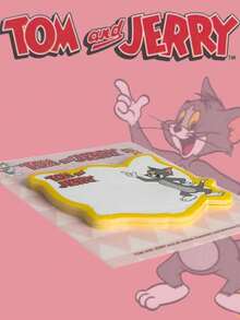 TOM & JERRY X SHEIN Set de notas adhesivas con diseño de dibujos animados - Lindos blocs de notas de dibujos animados para útiles de oficina y escuela, artículos de papelería coleccionables