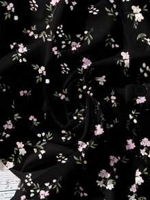 EMERY ROSE Áo cánh tay phồng họa tiết hoa ngày lễ cỡ lớn, trang phục mùa hè cho nữ, váy dự tiệc cưới Boho Phục hưng, ngày của mẹ, đơn giản và thời trang, kỳ nghỉ - Nhiều màu - Xem 7